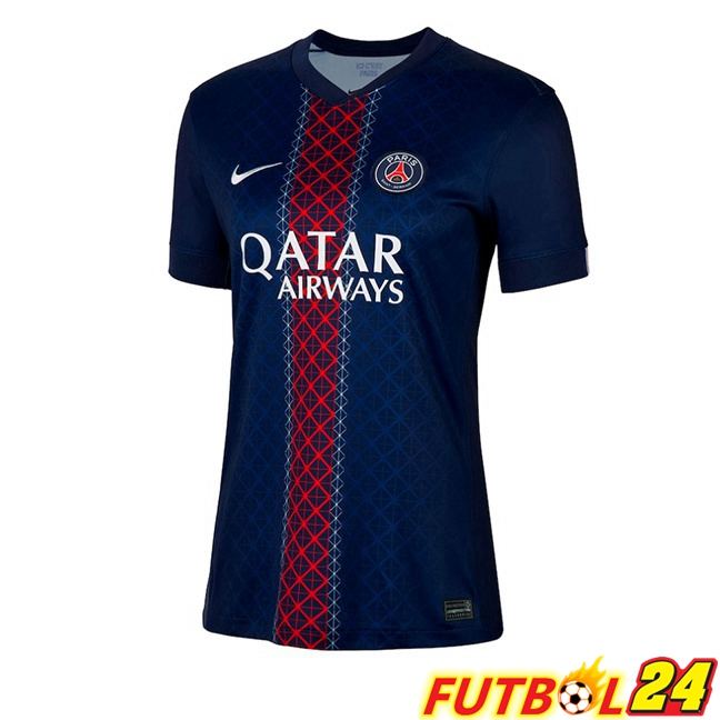 Camisetas De Futbol Paris PSG Mujer Primera Azul Real 2025/2026