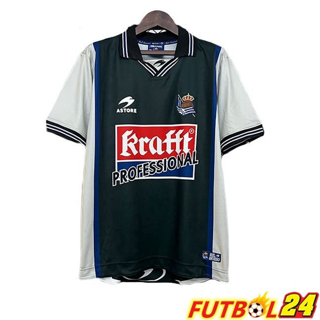 Camisetas De Futbol Real Sociedad Retro Segunda Azul Real 2000-2002
