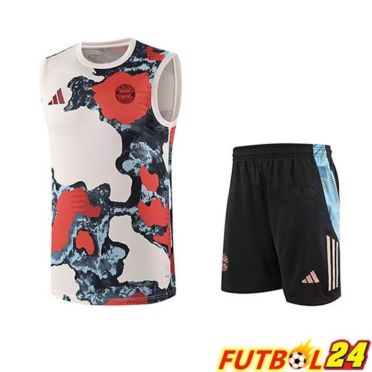 Chalecos De Futbol Bayern Munich Ninos Beige Rojo Azul 2025 2026