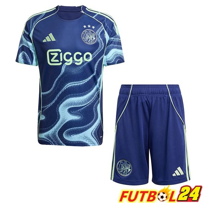 Camisetas De Futbol AFC Ajax Ninos Segunda Azul 2025/2026