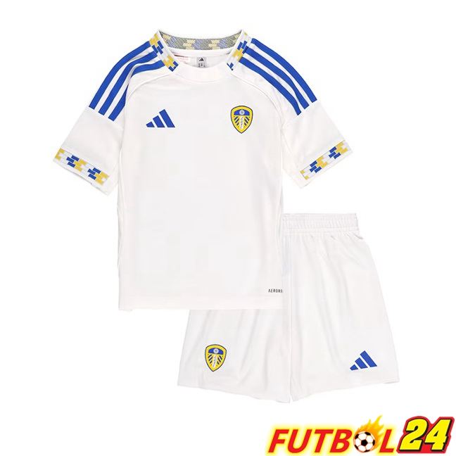 Camisetas De Futbol Leeds United Ninos Primera Blanco 2025/2026