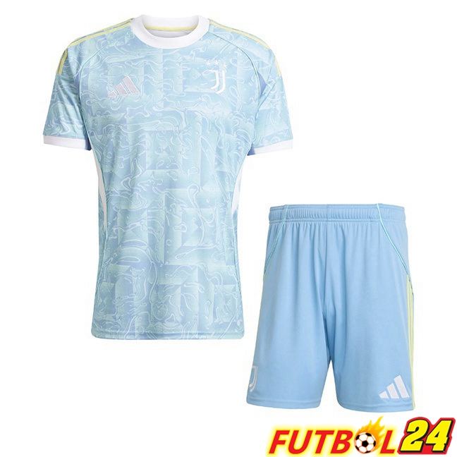 Camisetas De Futbol Juventus Ninos Segunda Azul Blanco 2025/2026