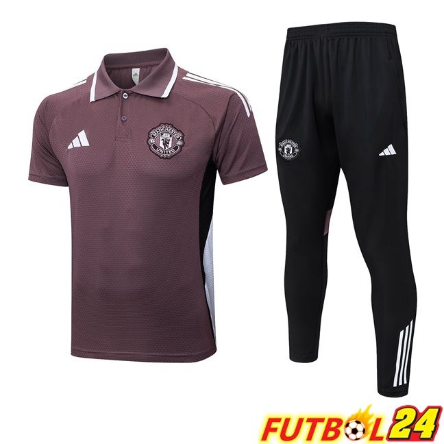 Camiseta Polo Manchester United + Pantalones Púrpura 2025/2026
