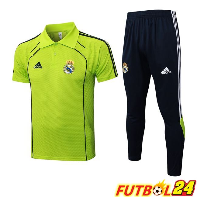 Camiseta Polo Real Madrid + Pantalones Verde 2025/2026