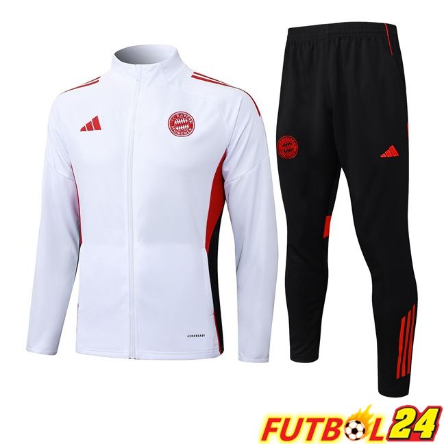 Chandal Equipos De Futbol - Chaqueta Bayern Munich Blanco 2025/2026