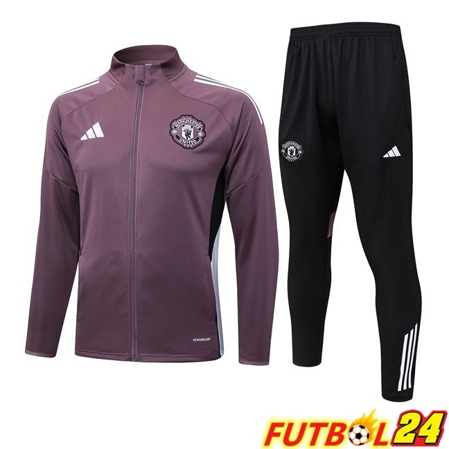 Chandal Equipos De Futbol - Chaqueta Manchester United Púrpura 2025/2026