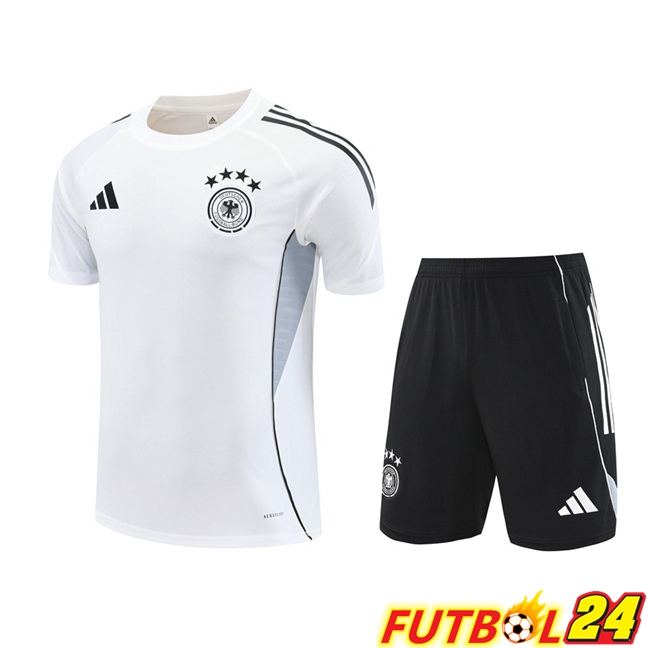 Camiseta Entrenamiento Alemania + Cortos Blanco 2025/2026
