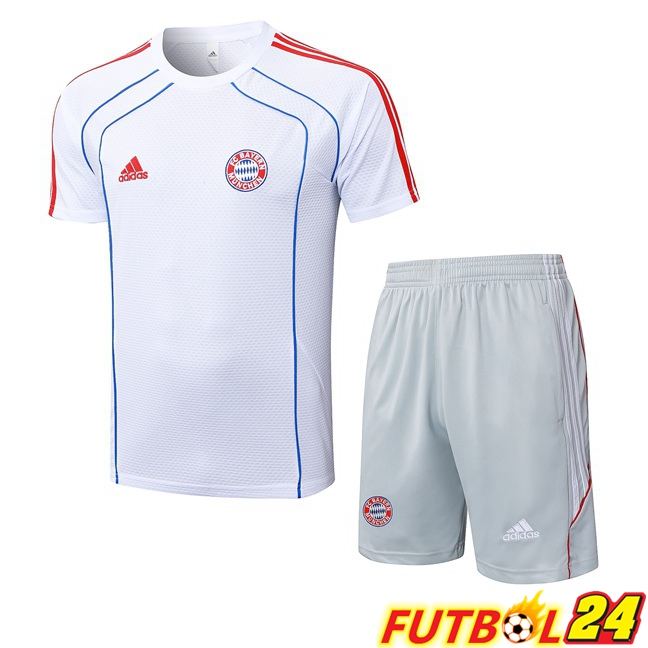 Camiseta Entrenamiento Bayern Munich + Cortos Blanco 2025/2026
