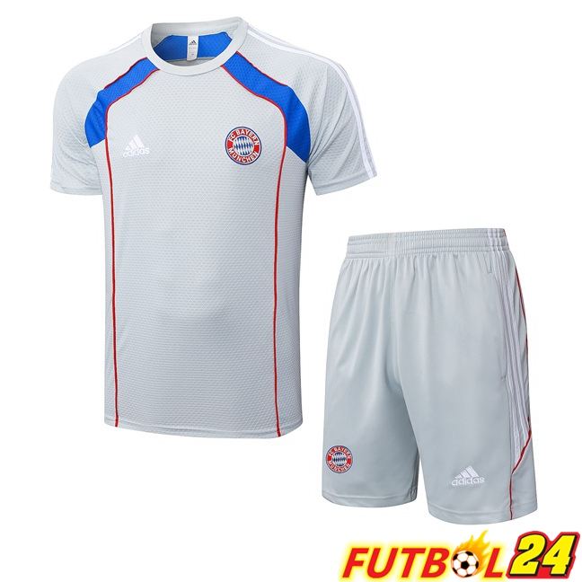 Camiseta Entrenamiento Bayern Munich + Cortos Gris 2025/2026