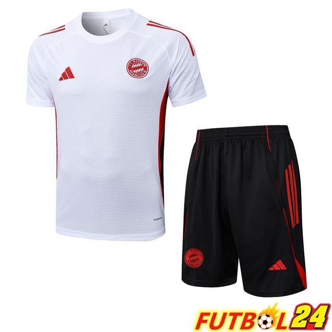 Camiseta Entrenamiento Bayern Munich + Cortos Blanco 2025/2026