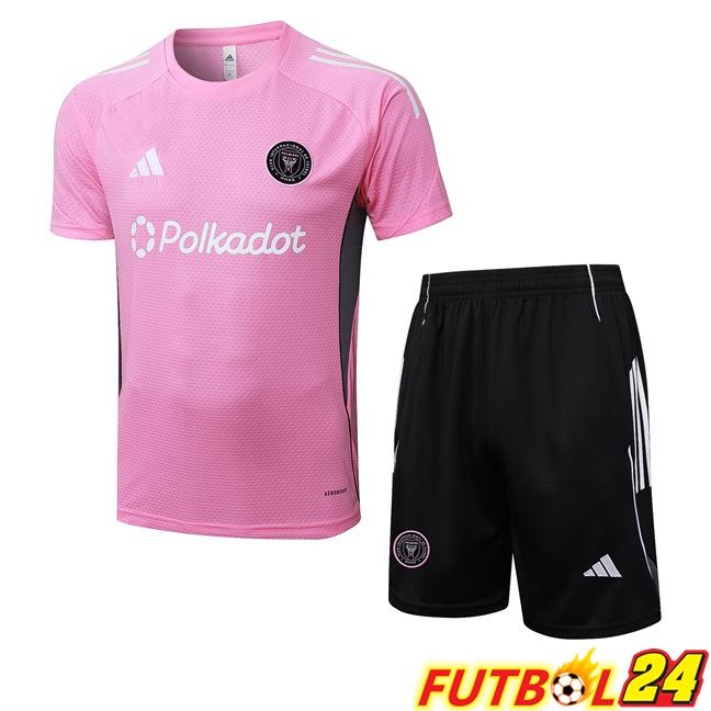 Camiseta Entrenamiento Inter Miami CF + Cortos Rosado 2025/2026