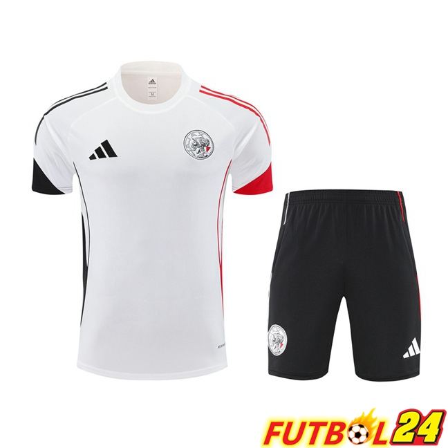 Camiseta Entrenamiento AFC Ajax + Cortos Blanco 2025/2026