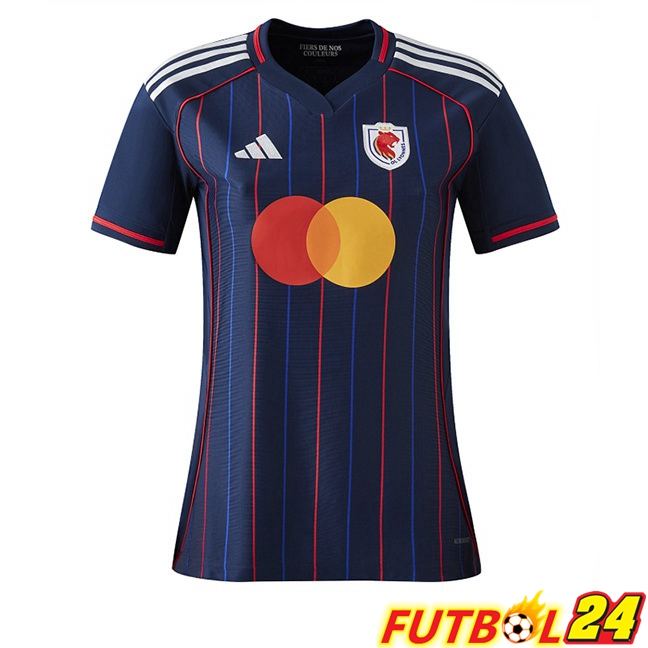 Camisetas De Futbol lyon OL Mujer Segunda Azul Real 2025/2026