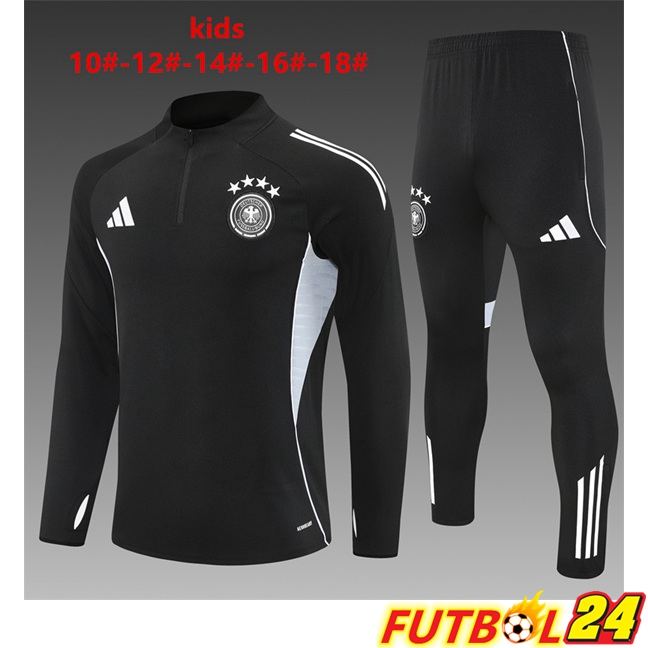 Chandal Equipos De Futbol Alemania Ninos Negro 2025/2026