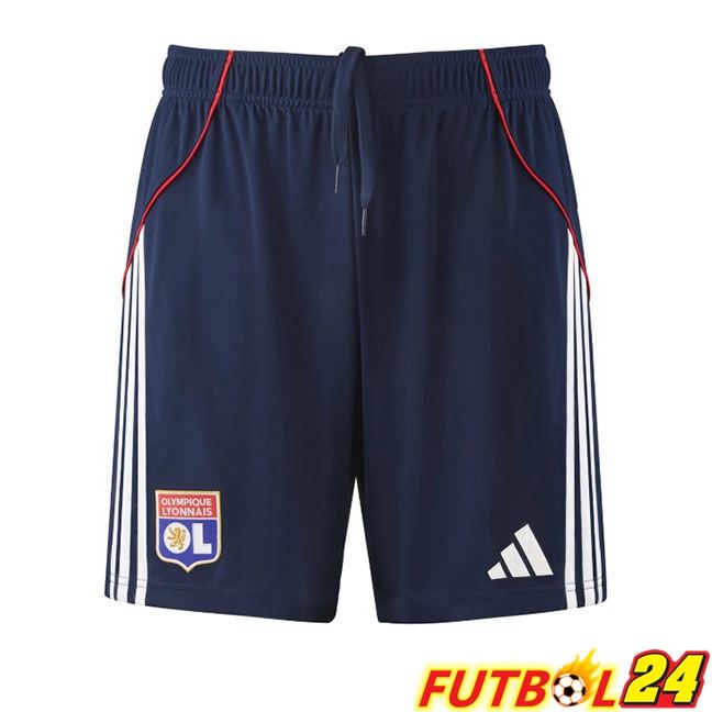 Cortos de Futbol lyon OL Segunda Azul Real 2025/2026