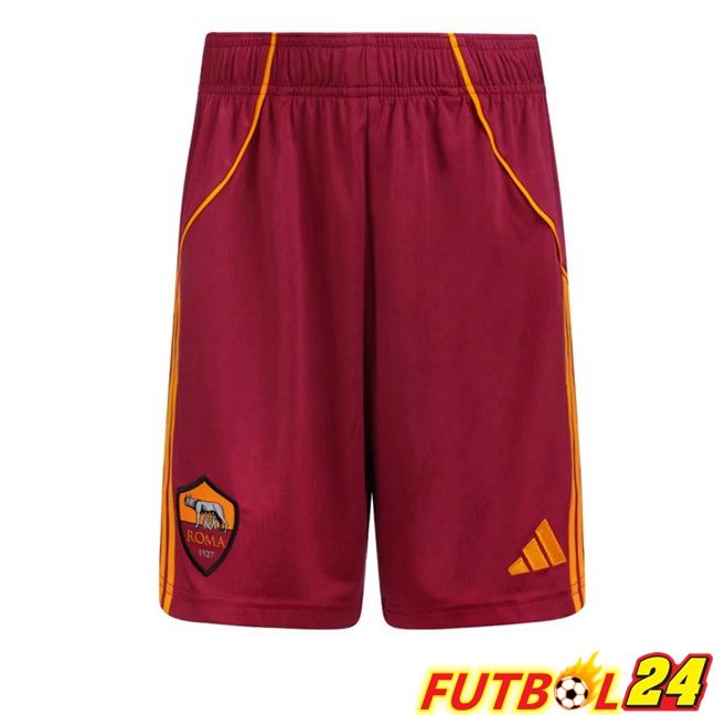 Cortos de Futbol AS Roma Primera Rojo 2025/2026