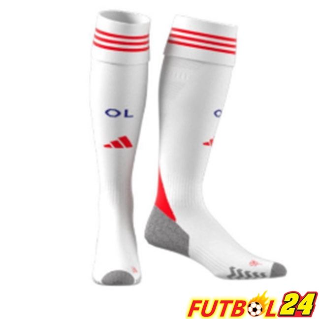 Calcetines De Futbol lyon OL Primera Blanco 2025/2026