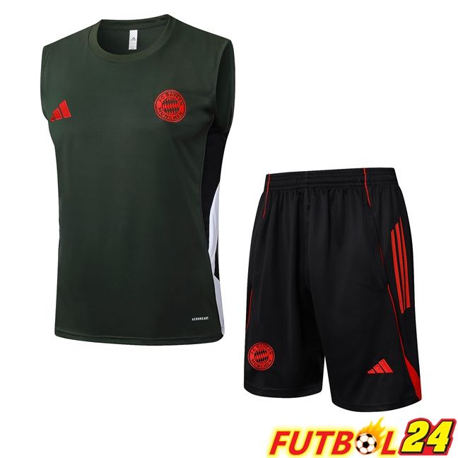 Chalecos De Futbol Bayern Munich + Cortos Verde 2025/2026