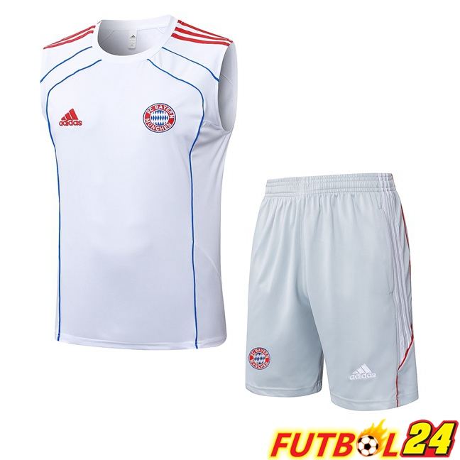 Chalecos De Futbol Bayern Munich + Cortos Blanco 2025/2026