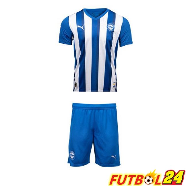 Camisetas De Futbol Deportivo Alaves Ninos Primera Azul Blanco 2025/2026