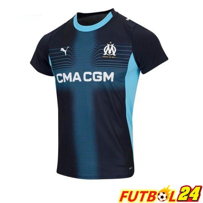 Camisetas De Futbol Marsella OM Mujer Segunda Azul Real 2025/2026