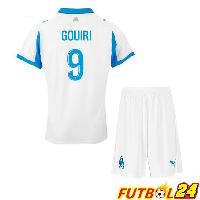 Camisetas De Futbol Marsella OM (GOUIRI 9) Ninos Primera Blanco 2025/2026
