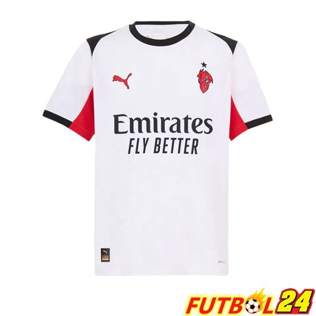 Camisetas De Futbol AC Milan Segunda Blanco 2025/2026