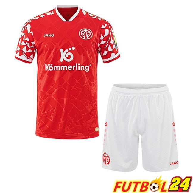 Camisetas De Futbol FSV Mainz 05 Ninos Primera Rojo 2025/2026