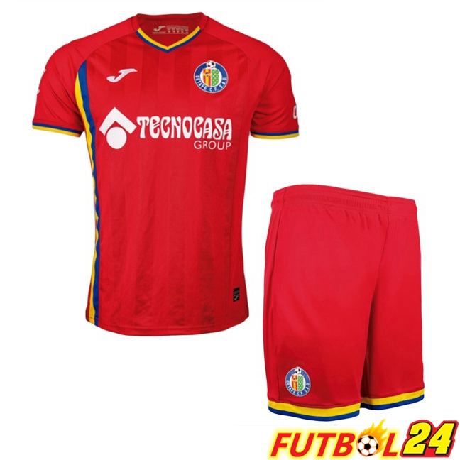 Camisetas De Futbol Getafe CF Ninos Segunda Rojo 2025/2026