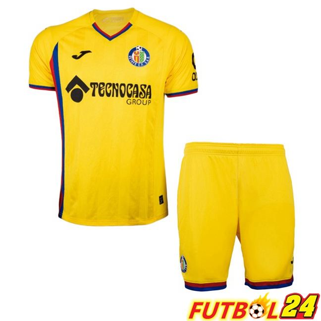 Camisetas De Futbol Getafe CF Ninos Tercera Amarillo 2025/2026