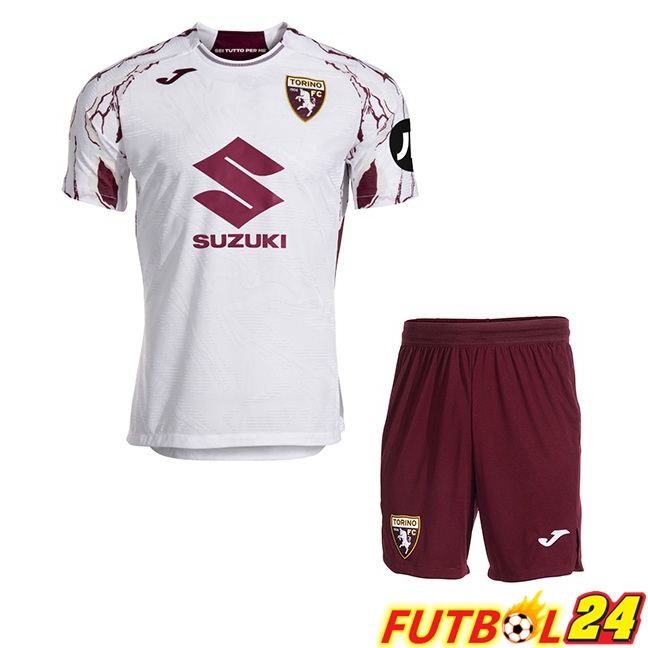 Camisetas De Futbol Torino FC Ninos Segunda Blanco 2025/2026