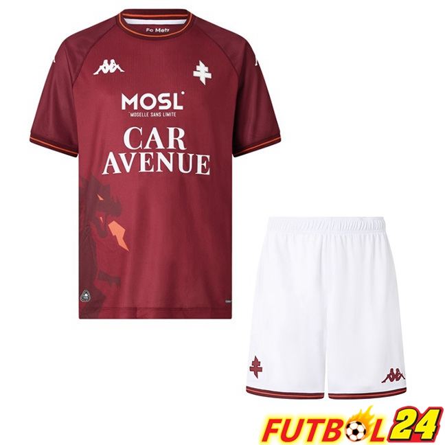 Camisetas De Futbol FC Metz Ninos Primera Marrón 2025/2026