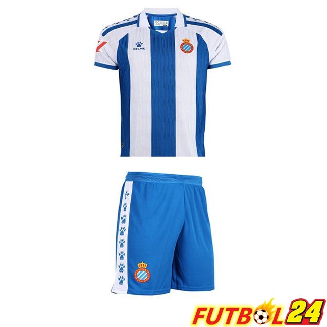 Camisetas De Futbol RCD Espanyol Ninos Primera Azul Blanco 2025/2026