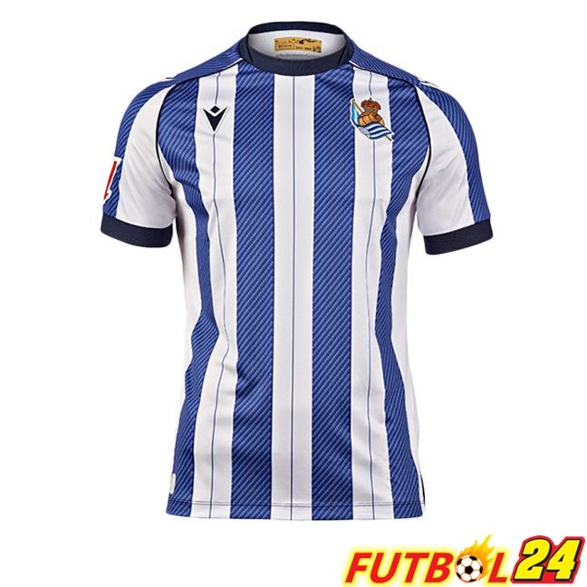 Camisetas De Futbol Real Sociedad Primera Azul Blanco 2025/2026