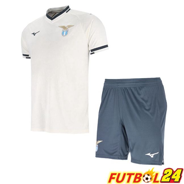 Camisetas De Futbol SS Lazio Ninos Segunda Blanco 2025/2026