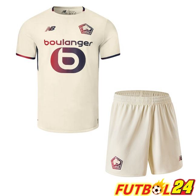 Camisetas De Futbol Lille OSC Ninos Segunda Amarillo 2025/2026