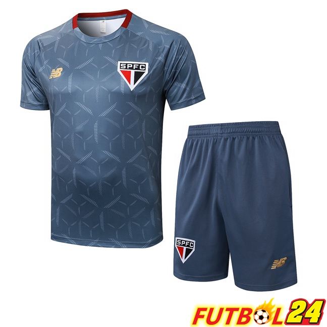 Camiseta Entrenamiento Sao Paulo FC + Cortos Azul Real 2025/2026