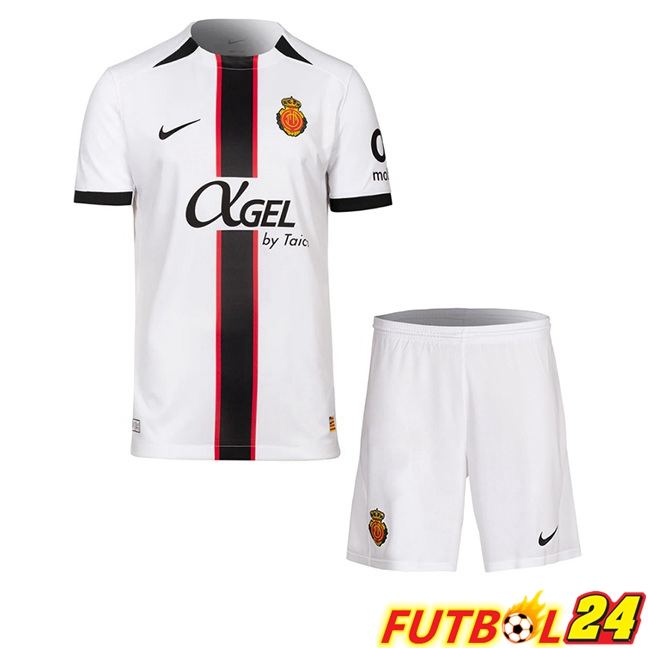 Camisetas De Futbol RCD Mallorca Ninos Segunda Blanco 2025/2026