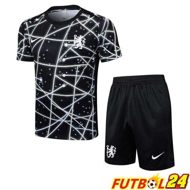 Camiseta Entrenamiento FC Chelsea + Cortos Negro 2025/2026