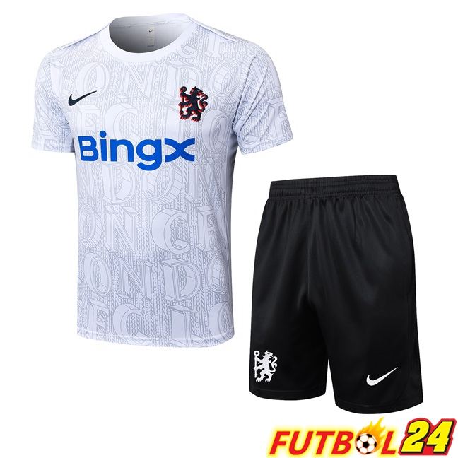 Camiseta Entrenamiento FC Chelsea + Cortos Blanco 2025/2026