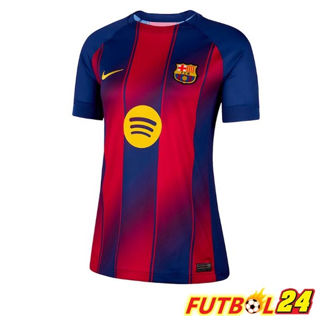 Camisetas De Futbol FC Barcelona Mujer Primera Azul Rojo 2025/2026