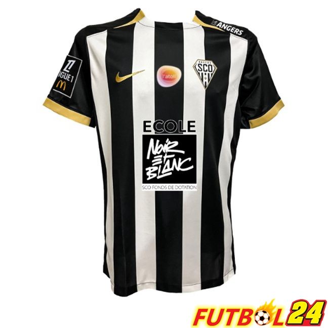 Camisetas De Futbol Angers SCO Primera Negro Blanco 2025/2026
