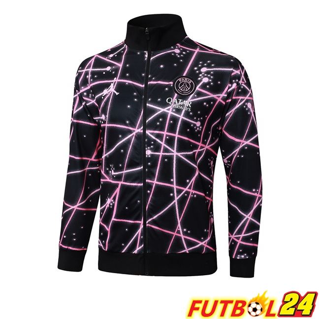 Chaquetas Futbol Jordan Paris PSG Negro Rosado 2025/2026