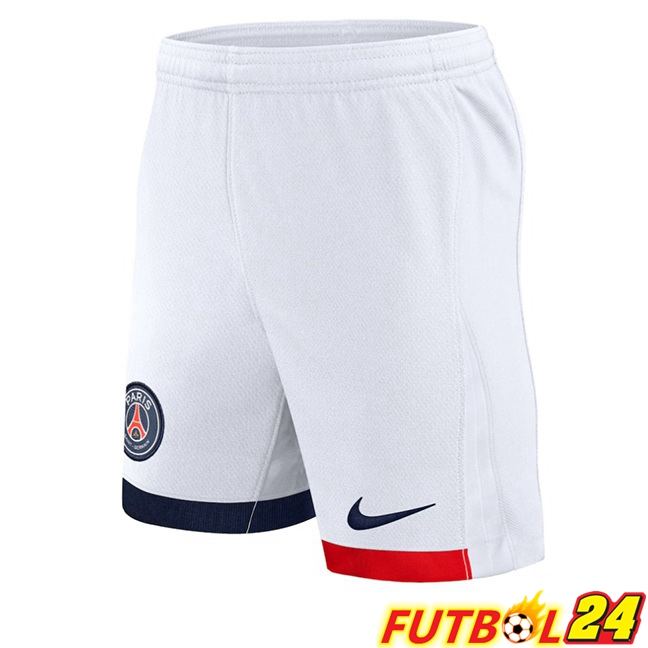 Cortos de Futbol Paris PSG Segunda Blanco 2025/2026