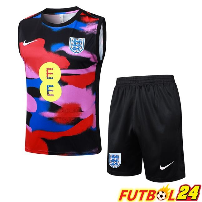 Chalecos De Futbol Inglaterra + Cortos Rojo Negro Azul 2025/2026