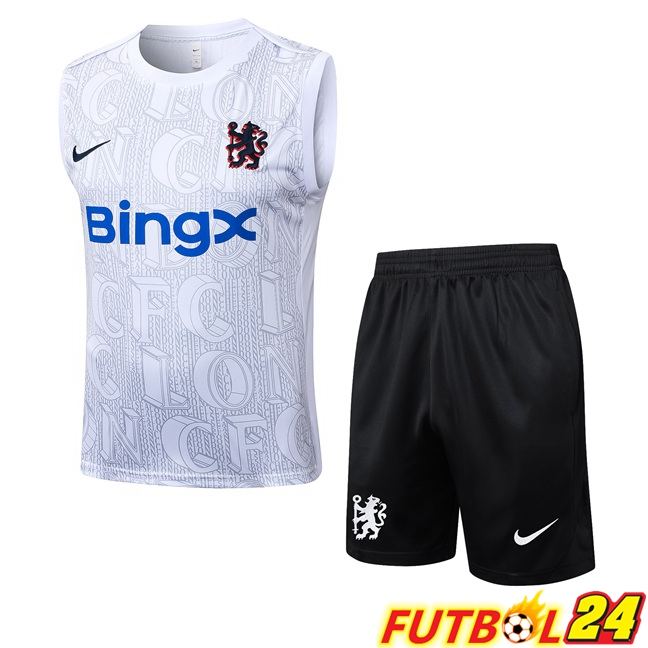 Chalecos De Futbol FC Chelsea + Cortos Blanco 2025/2026