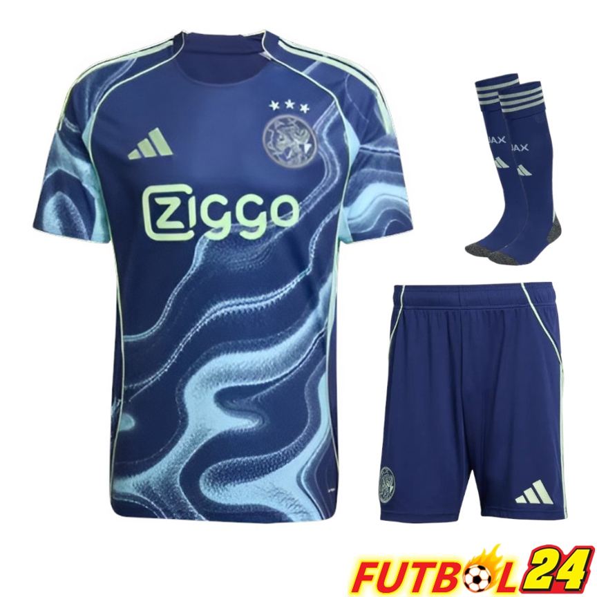 Camisetas De Futbol AFC Ajax Segunda (Cortos + Calcetines) 2025 2026