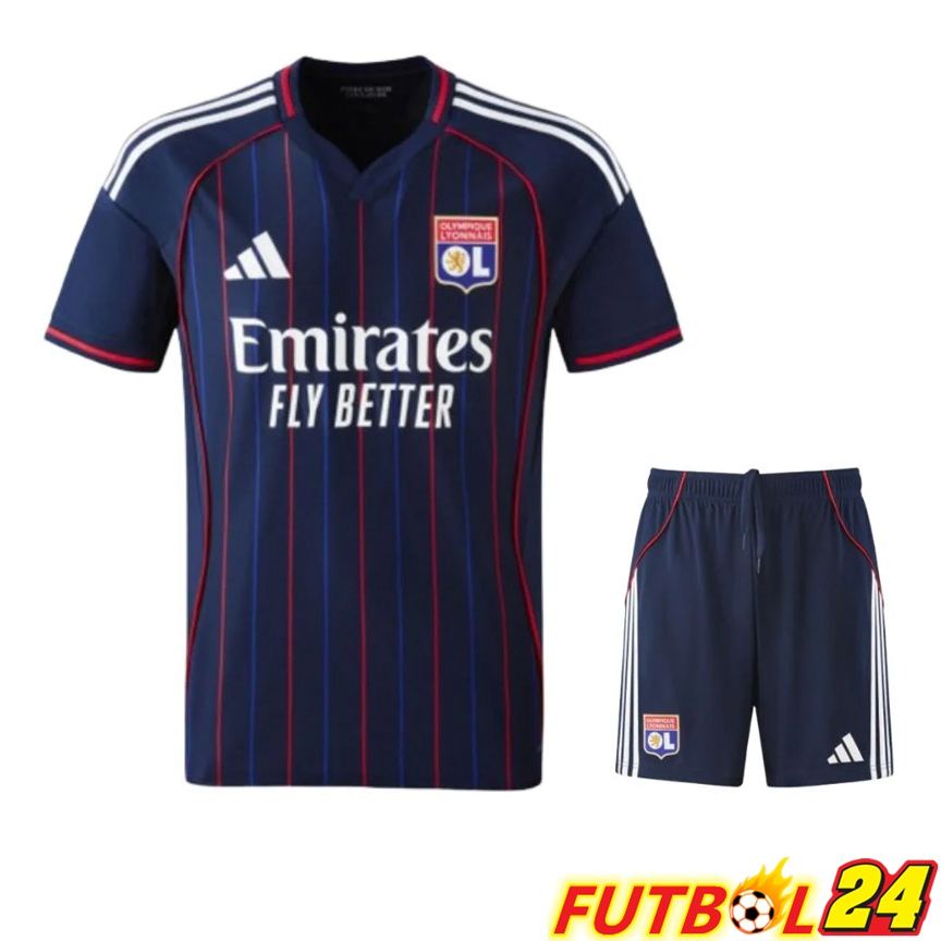 Camisetas De Futbol lyon OL Segunda + Cortos 2025 2026