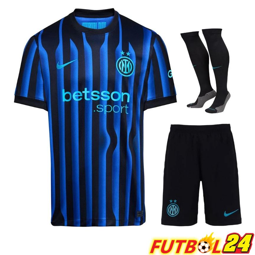 Camisetas De Futbol Inter Milan Primera (Cortos + Calcetines) 2025 2026