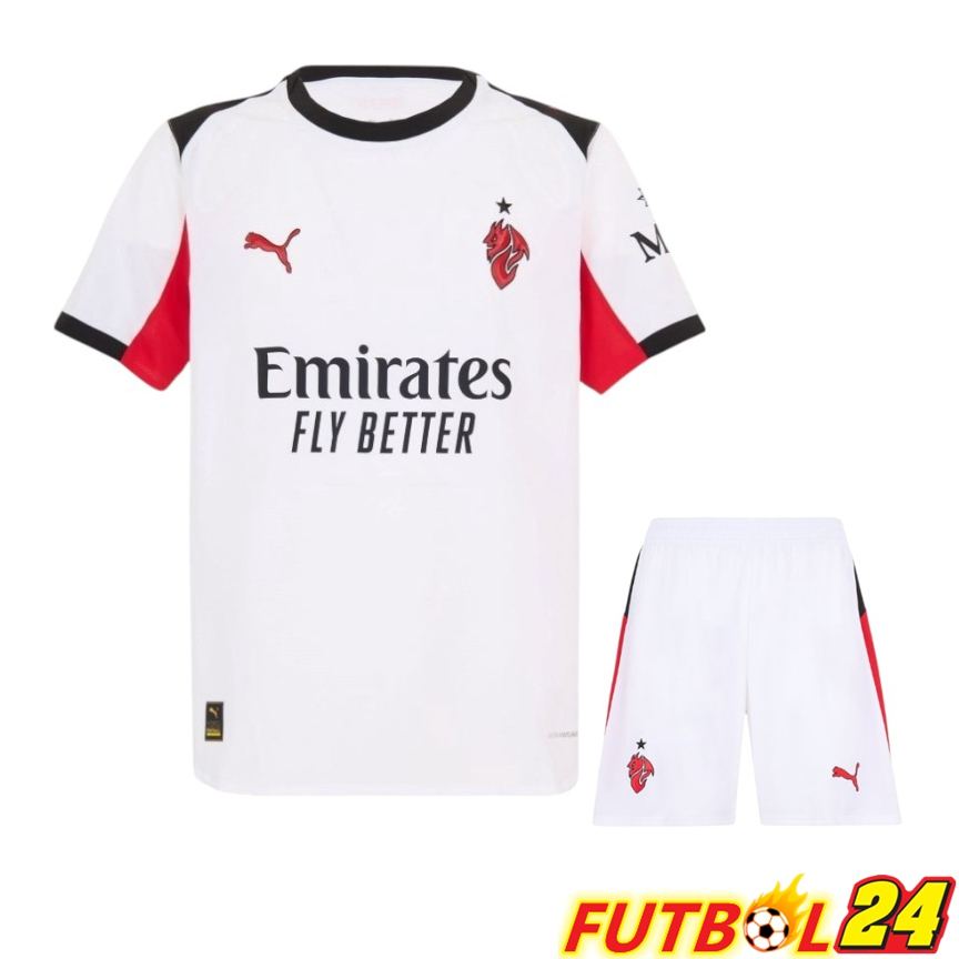 Camisetas De Futbol AC Milan Segunda + Cortos 2025 2026